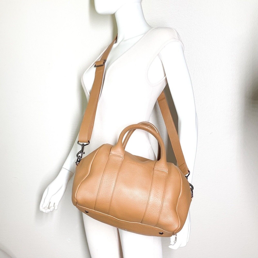 Status Anxiety As She Pleases Bag Tan Crossbody Handbag Medium Purse - Picture 2 of 11